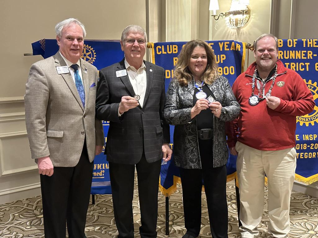 DG George at Johns Creek North Fulton Rotary last week