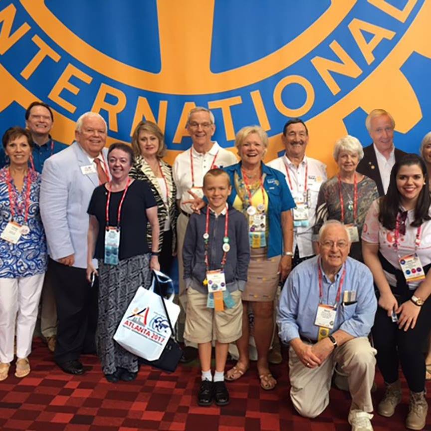 DG Jim visited his home club, the Rotary Club of Sandy Springs, led by President Nancy Schroeder