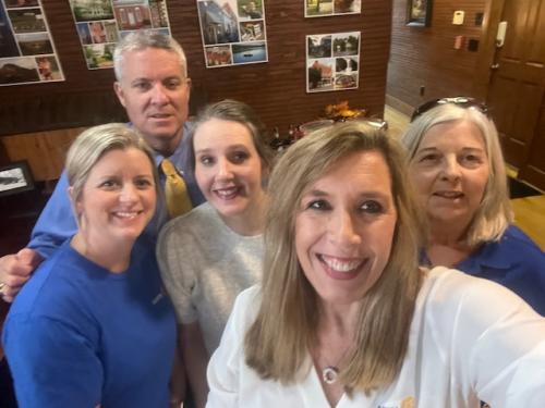 Kay williamson, Sally Cartwright, Jody Sharpe, Barbara Nolan, and Robert Griffin at the Centennial.jpg