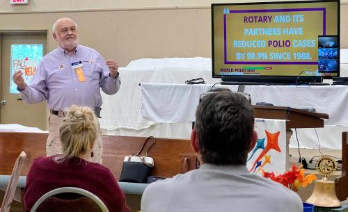 Rotary Club Foundation Chair Bob Patterson talks about the Rotary Foundation Nov 2024.jpg